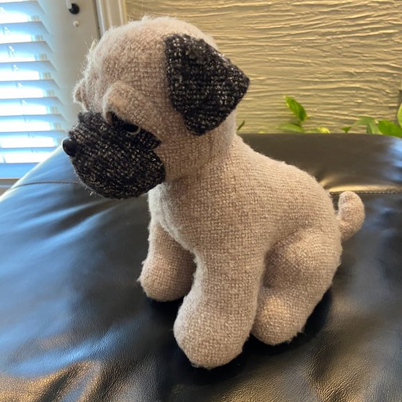 PUG PLUSH Aurora Realistic Plush Plastic Eyes Nose Weighted Companion - Picture 4 of 9